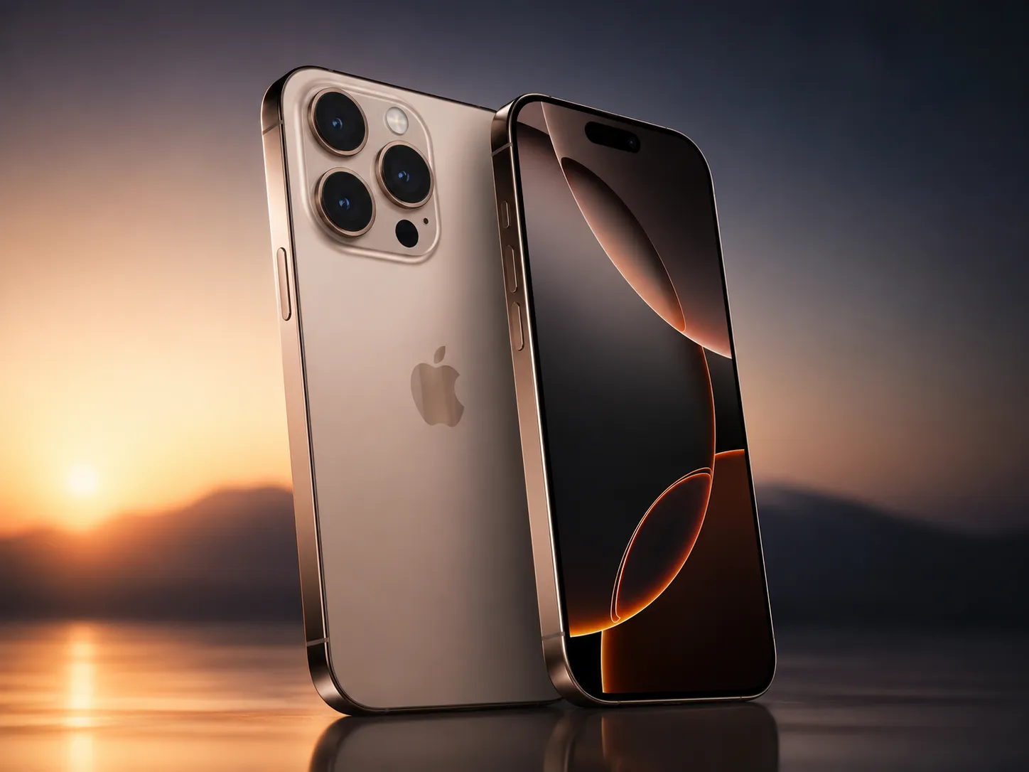 Premium smartphone representing the iPhone 18 Pro with an expected September 2026 release date and flagship design.